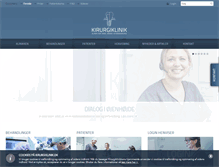 Tablet Screenshot of kirurgiklinik.dk